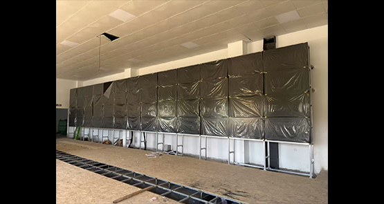 甘肃省渭源县55寸3.5mm铝型材双排落地支架4